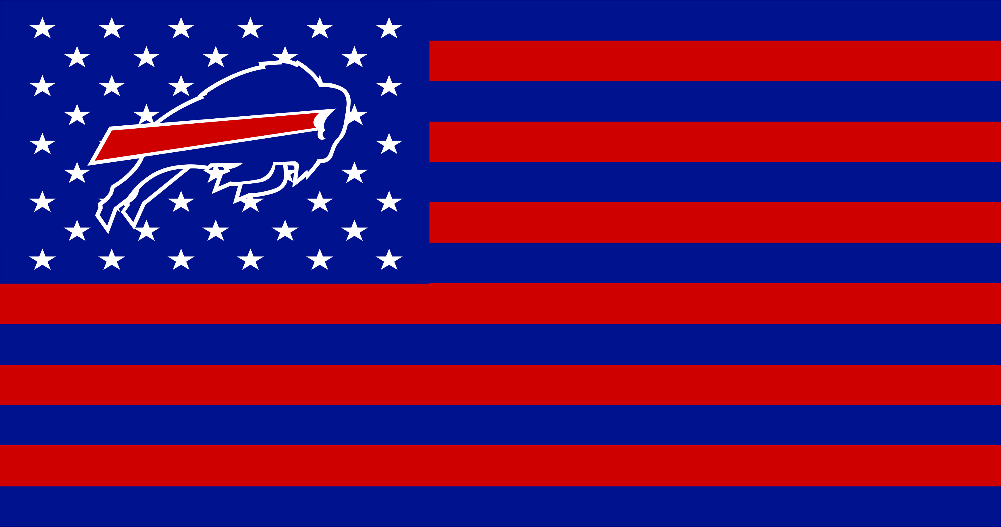 Buffalo Bills Flag001 logo vinyl decal